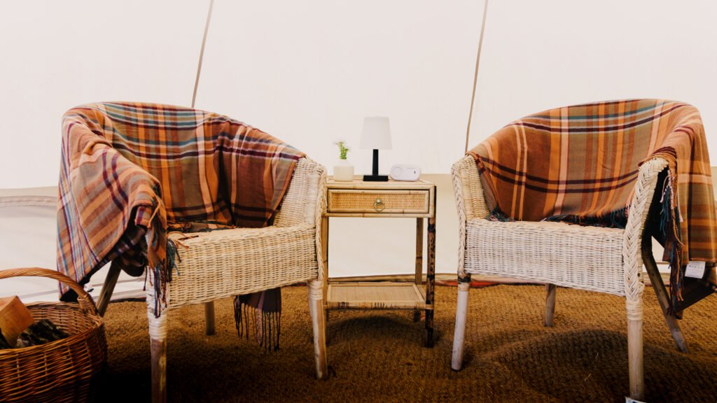 The Yurts 4 Yurt Indoor Seating Daley Croft Boutique Glamping